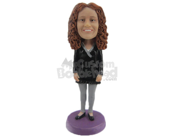 Custom Bobblehead Lovely Lady In A Beautiful Casual Top - Leisure & Casual Casual Females Personalized Bobblehead & Cake Topper Custom Bobblehead Lovely Lady In A Beautiful Casual Top - Leisure & Casual Casual Females Personalized Bobblehead & Cake Topper